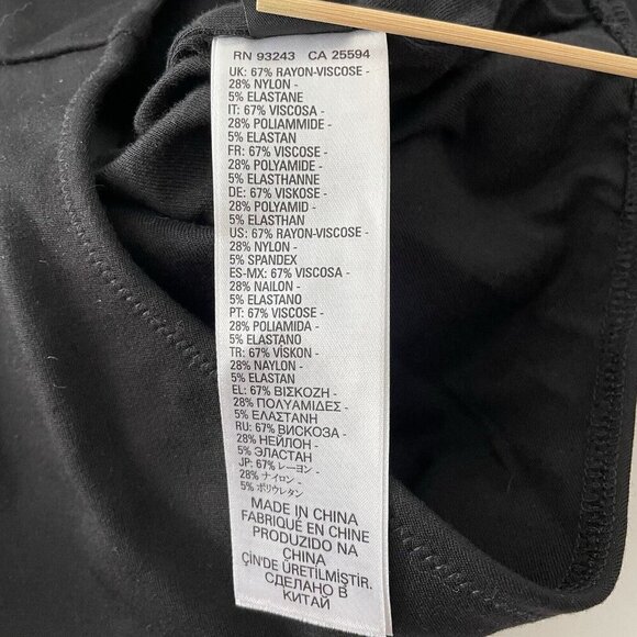 Diesel Black Tank Bodysuit Size Large Cut Out Back Logo Studded Snap Close Moto - Picture 8 of 9